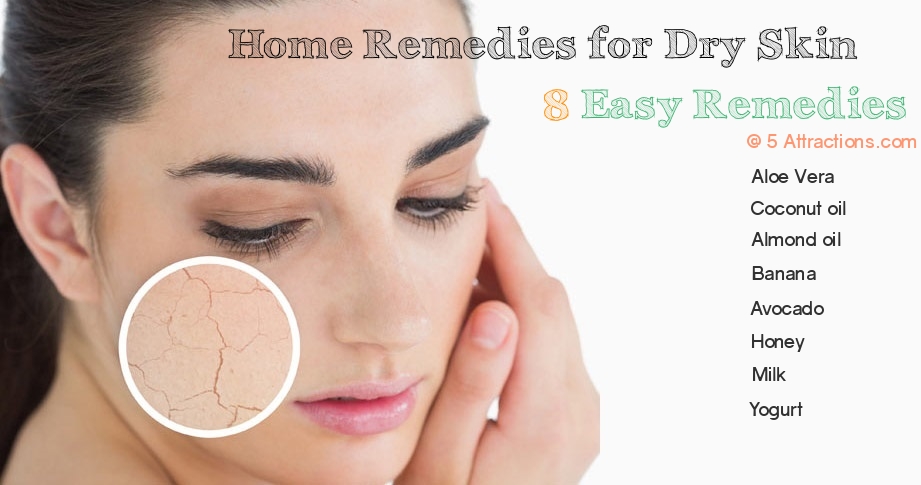 17 easy Home Remedies for Dry skin with Aloe Vera Almonds - For Home