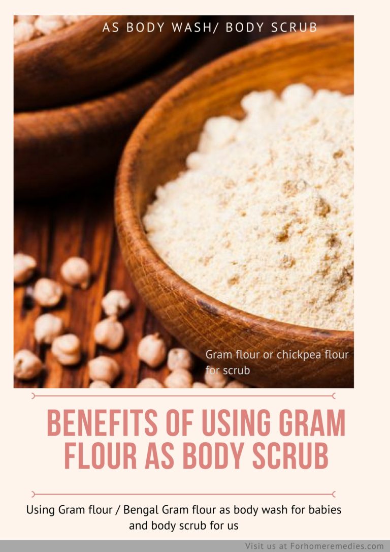 How to Use Natural Exfoliater Using Gram Flour as Body Scrub/ Wash