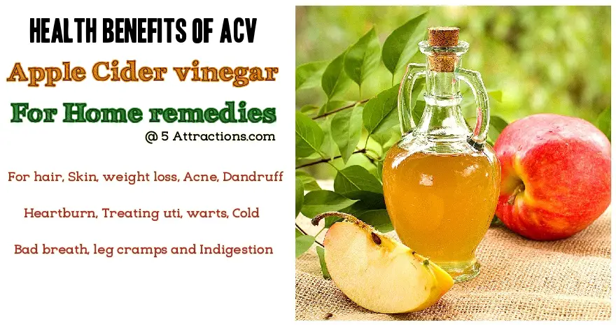 health benefits of Apple Cider vinegar for home remedies