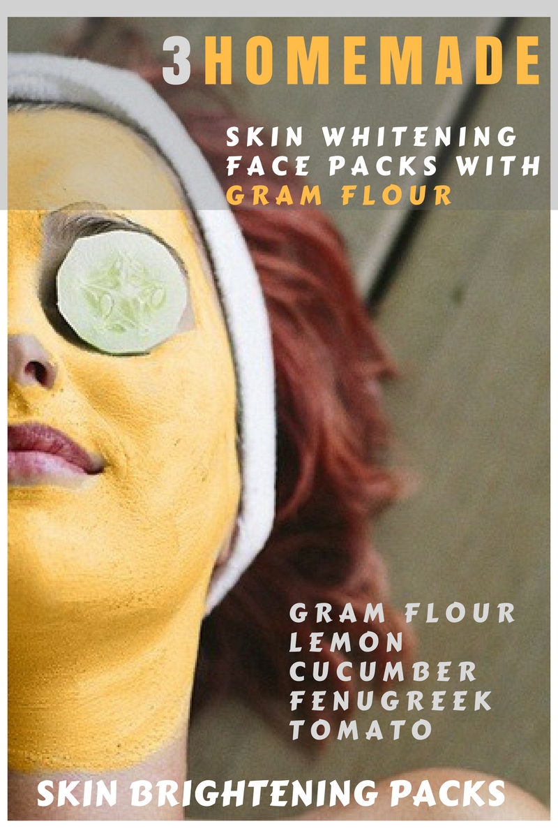 #3 Homemade Face Packs: Gram Flour Skin Whitening Home ...